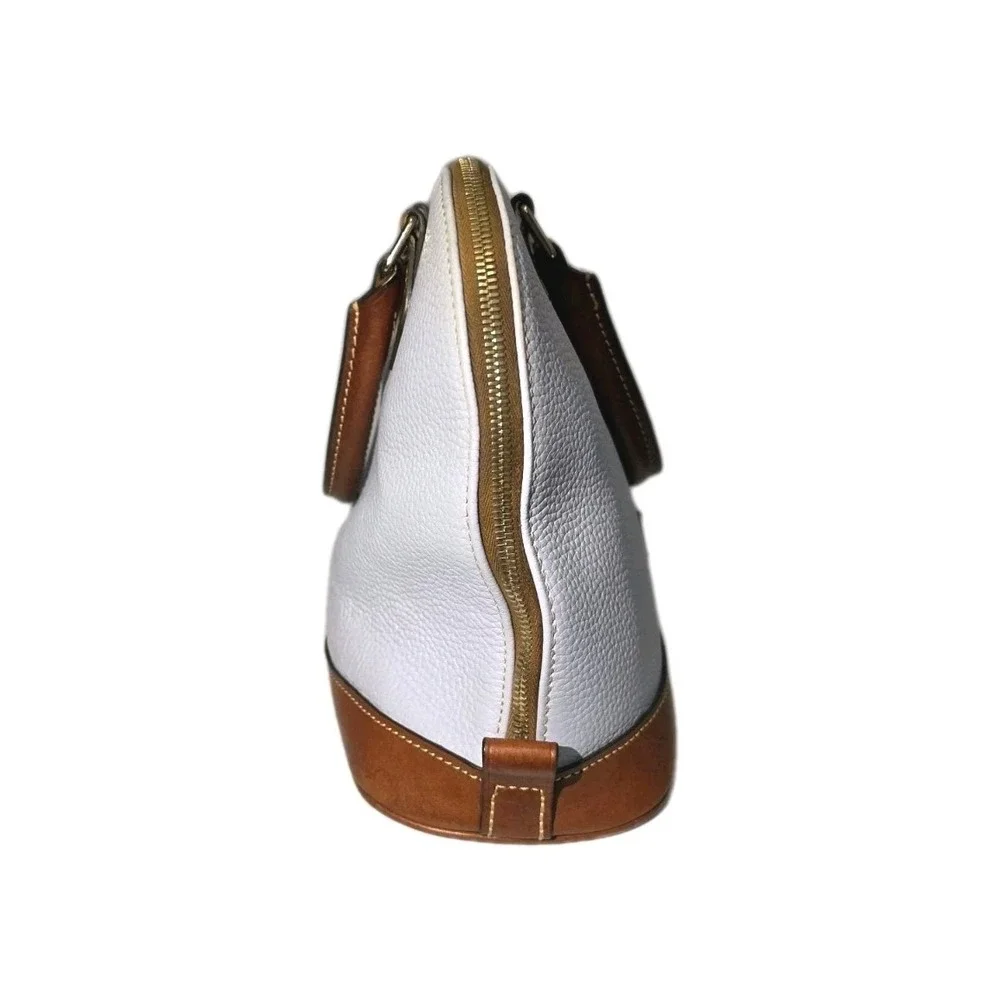 Dooney Bourke Pebble LargeDoomed Satchel ‎ Light Blue/Brown W/Shoulder Strap
